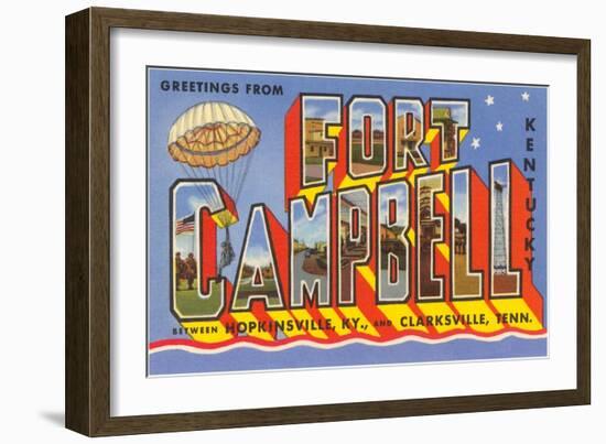 Greetings from Fort Campbell, Kentucky-null-Framed Art Print