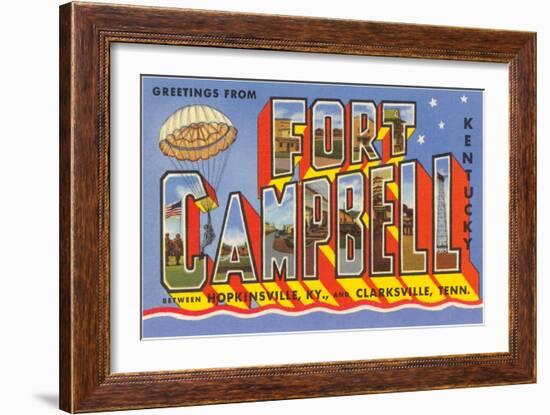 Greetings from Fort Campbell, Kentucky-null-Framed Art Print