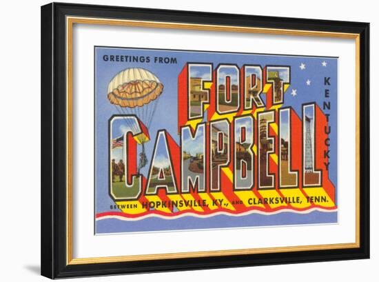 Greetings from Fort Campbell, Kentucky-null-Framed Art Print