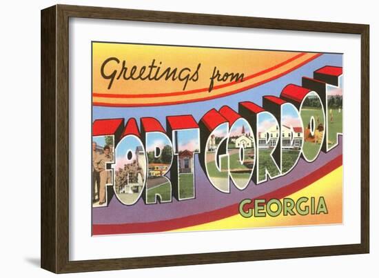 Greetings from Fort Gordon, Georgia-null-Framed Giclee Print