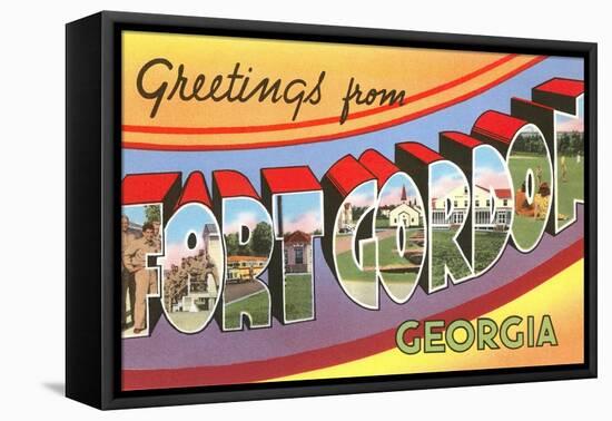 Greetings from Fort Gordon, Georgia-null-Framed Premier Image Canvas