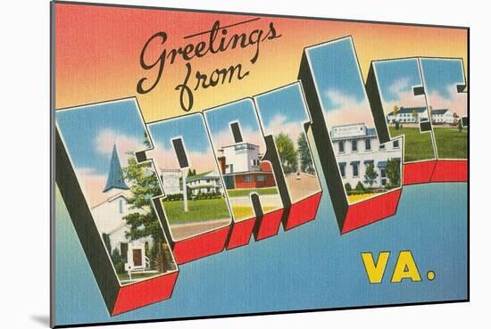 Greetings from Fort Lee, Virginia-null-Mounted Art Print