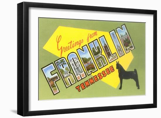 Greetings from Franklin, Tennessee-null-Framed Art Print