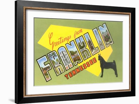 Greetings from Franklin, Tennessee-null-Framed Art Print