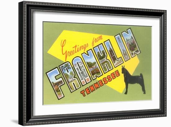 Greetings from Franklin, Tennessee-null-Framed Art Print