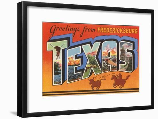 Greetings from Fredricksburg, Texas-null-Framed Art Print