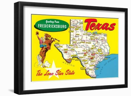 Greetings from Fredricksburg, Texas-null-Framed Art Print