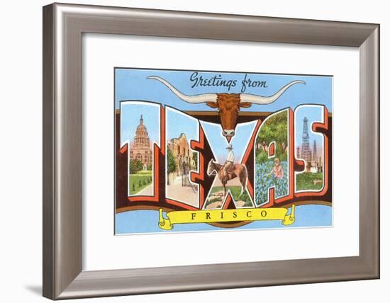 Greetings from Frisco, Texas-null-Framed Art Print