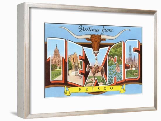 Greetings from Frisco, Texas-null-Framed Art Print