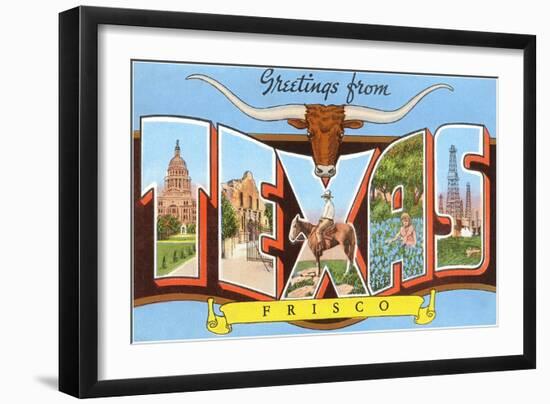 Greetings from Frisco, Texas-null-Framed Art Print