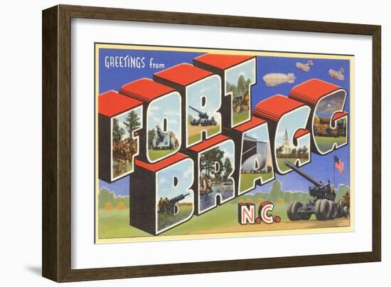 Greetings from Ft. Bragg, North Carolina-null-Framed Art Print