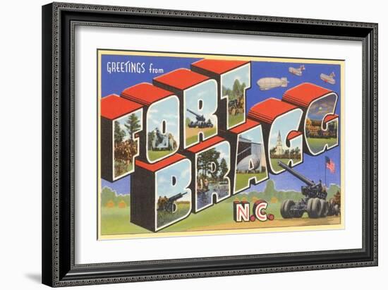 Greetings from Ft. Bragg, North Carolina-null-Framed Art Print