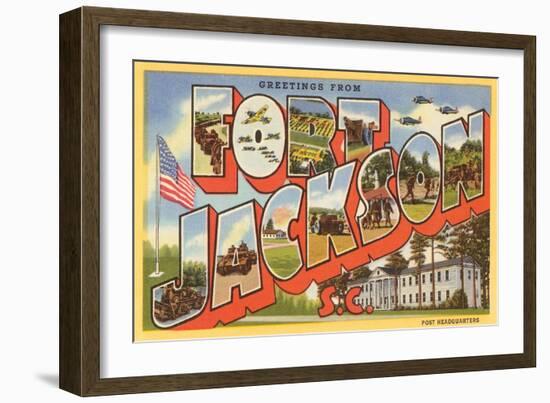 Greetings from Ft. Jackson, South Carolina-null-Framed Art Print