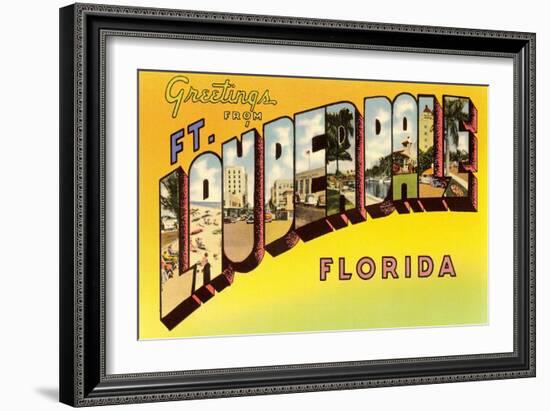 Greetings from Ft. Lauderdale, Florida-null-Framed Art Print