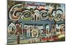 Greetings from Geneva on the Lake, Ohio-null-Mounted Art Print