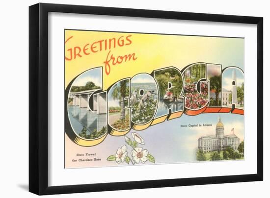 Greetings from Georgia-null-Framed Art Print