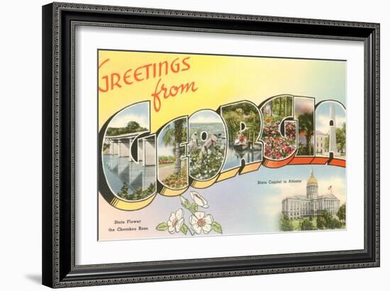 Greetings from Georgia-null-Framed Art Print