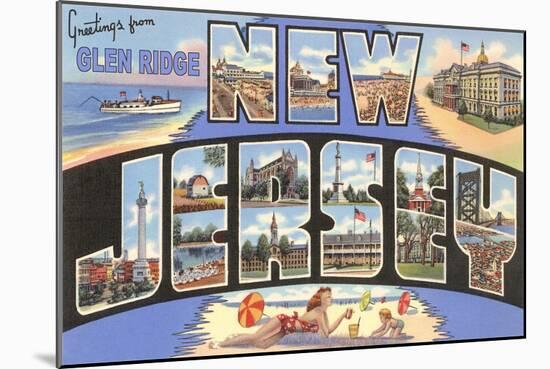 Greetings from Glen Ridge, New Jersey-null-Mounted Art Print