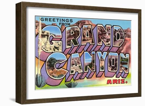 Greetings from Grand Canyon, Arizona-null-Framed Art Print