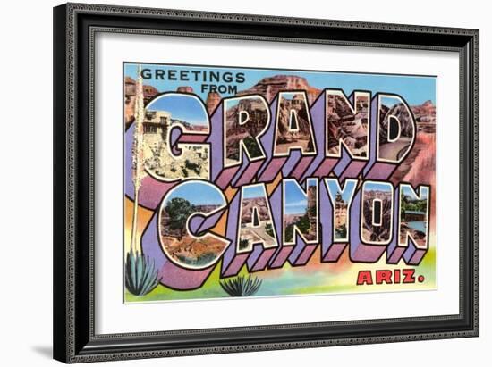 Greetings from Grand Canyon, Arizona-null-Framed Art Print