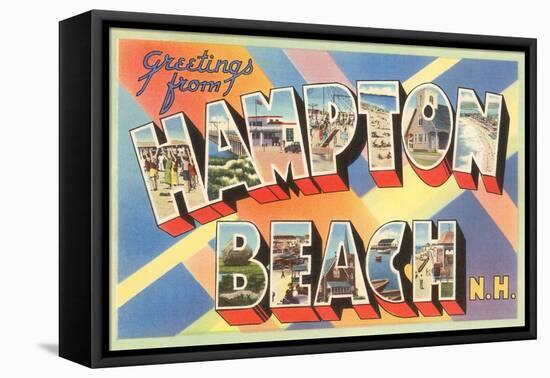 Greetings from Hampton Beach, New Hampshire-null-Framed Stretched Canvas