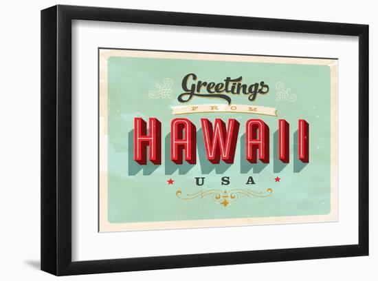 Greetings From Hawaii-null-Framed Art Print