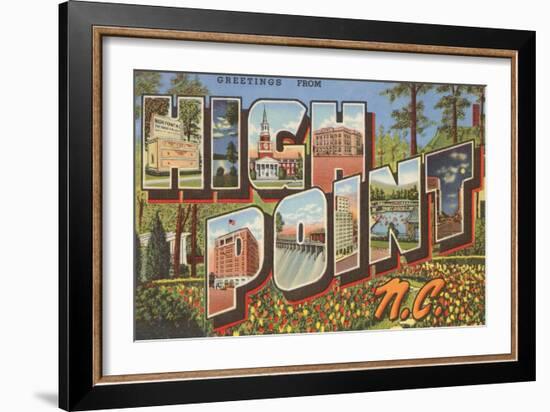 Greetings from High Point, North Carolina-null-Framed Art Print