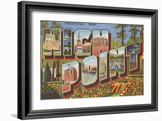 Greetings from High Point, North Carolina-null-Framed Art Print