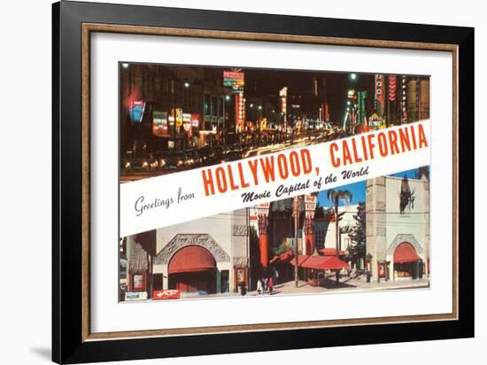 Greetings from Hollywood, California-null-Framed Art Print