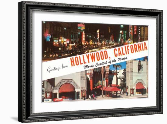 Greetings from Hollywood, California-null-Framed Art Print