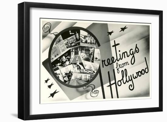 Greetings from Hollywood, California-null-Framed Art Print