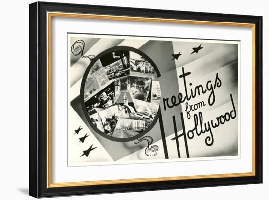 Greetings from Hollywood, California-null-Framed Art Print