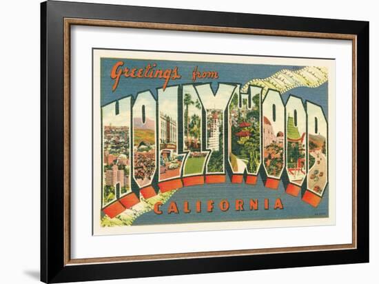 Greetings from Hollywood v2-Wild Apple Portfolio-Framed Art Print