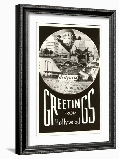 Greetings from Hollywood-null-Framed Art Print