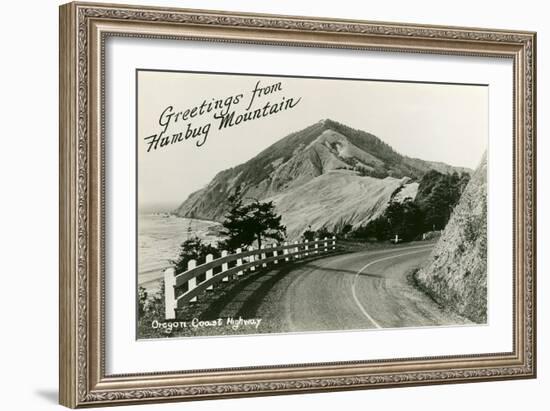 Greetings from Humbug Mountain, Oregon-null-Framed Art Print