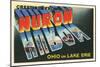 Greetings from Huron, Ohio-null-Mounted Art Print