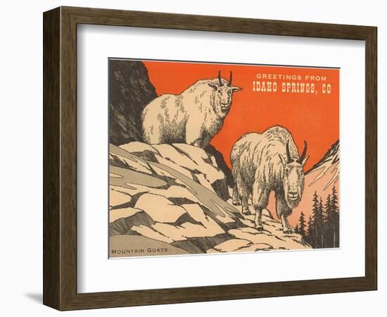 Greetings from Idaho Springs, Colorado-null-Framed Premium Giclee Print