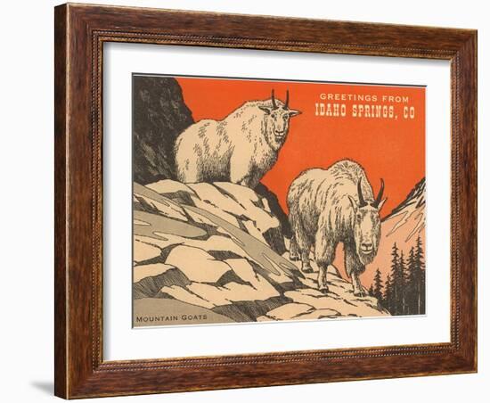 Greetings from Idaho Springs, Colorado-null-Framed Art Print