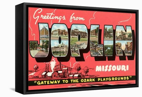 Greetings from Joplin-null-Framed Stretched Canvas