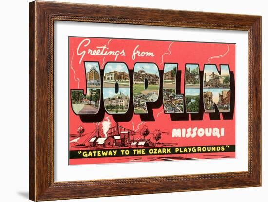 Greetings from Joplin-null-Framed Art Print