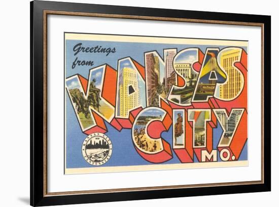 Greetings from Kansas City-null-Framed Art Print