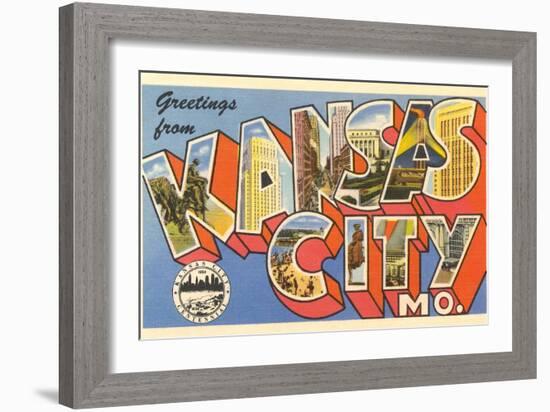 Greetings from Kansas City-null-Framed Art Print