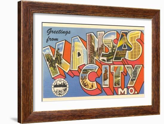 Greetings from Kansas City-null-Framed Art Print