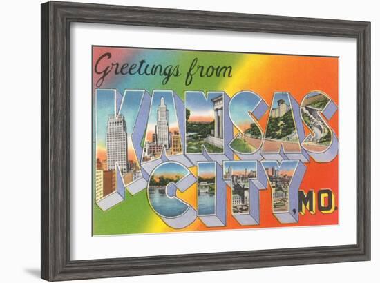 Greetings from Kansas City-null-Framed Art Print