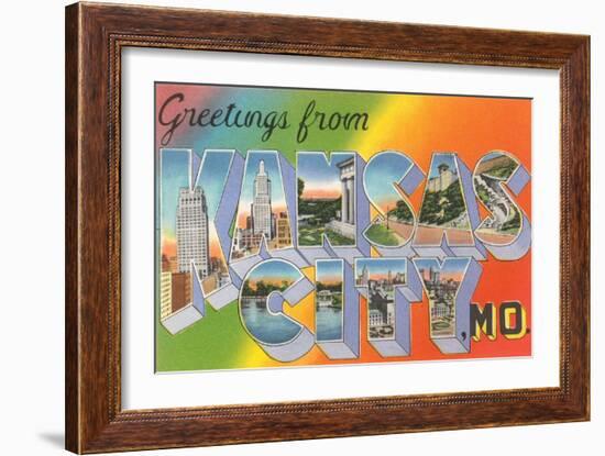 Greetings from Kansas City-null-Framed Art Print