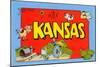 Greetings from Kansas-null-Mounted Art Print