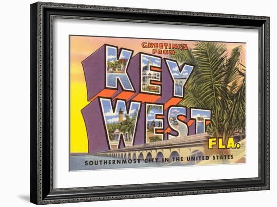 Greetings from Key West, Florida-null-Framed Art Print