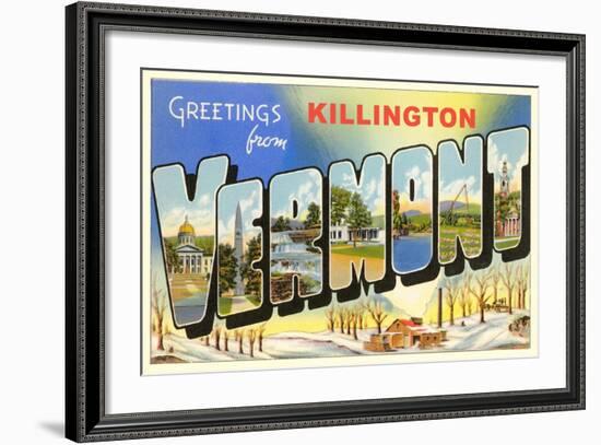 Greetings from Killington-null-Framed Art Print