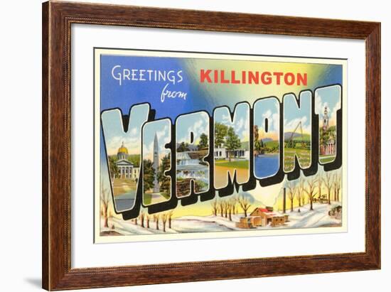 Greetings from Killington-null-Framed Art Print