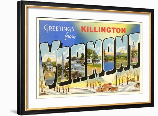 Greetings from Killington-null-Framed Art Print